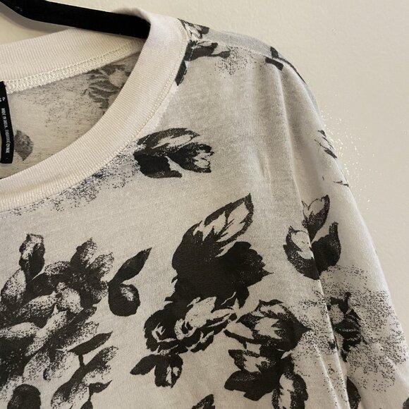 Out From Under Urban Outfitters Women S Floral Ella Long Sleeve Cropped Tee - Picture 6 of 8